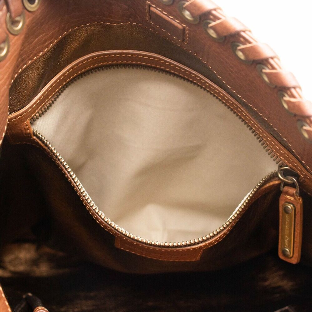 Michael Kors Collection Fringe Tassel Western Leather Hobo Bag MADE IN ITALY - Picture 10 of 10